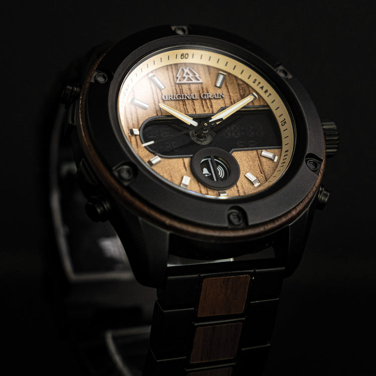 Ebony Gold Rugged 45mm – Original Grain