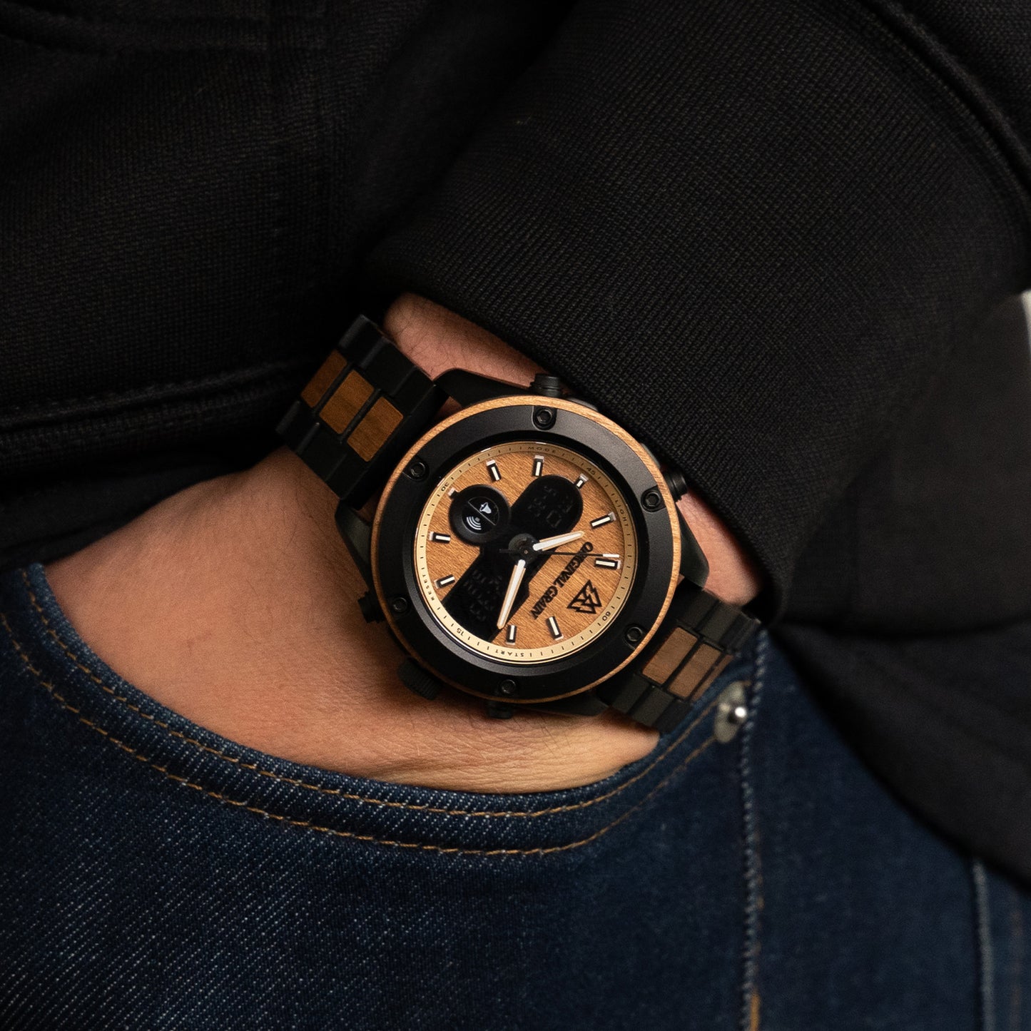 Hickory Black Rugged 45mm