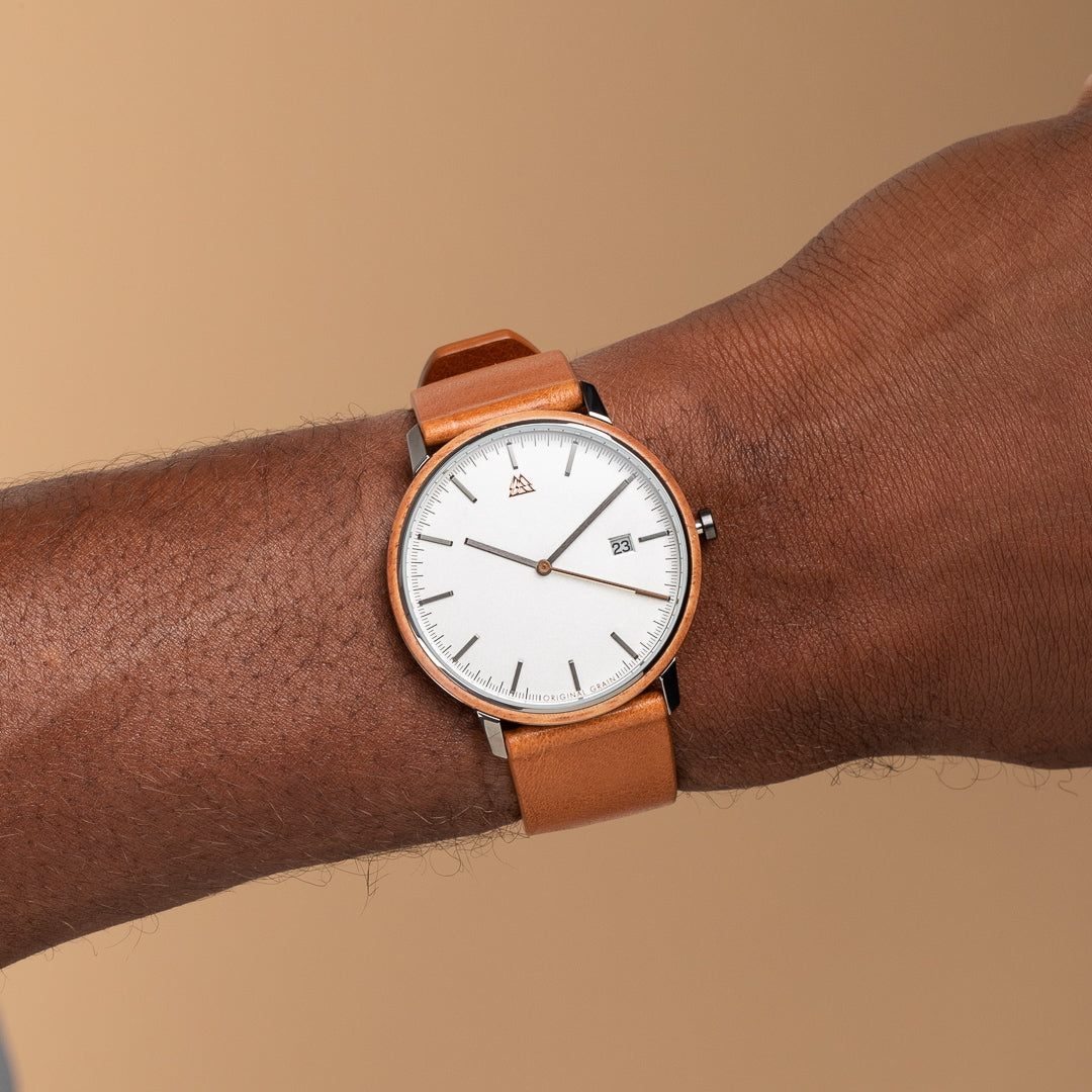 Mahogany Steel Modern Minimal 40mm