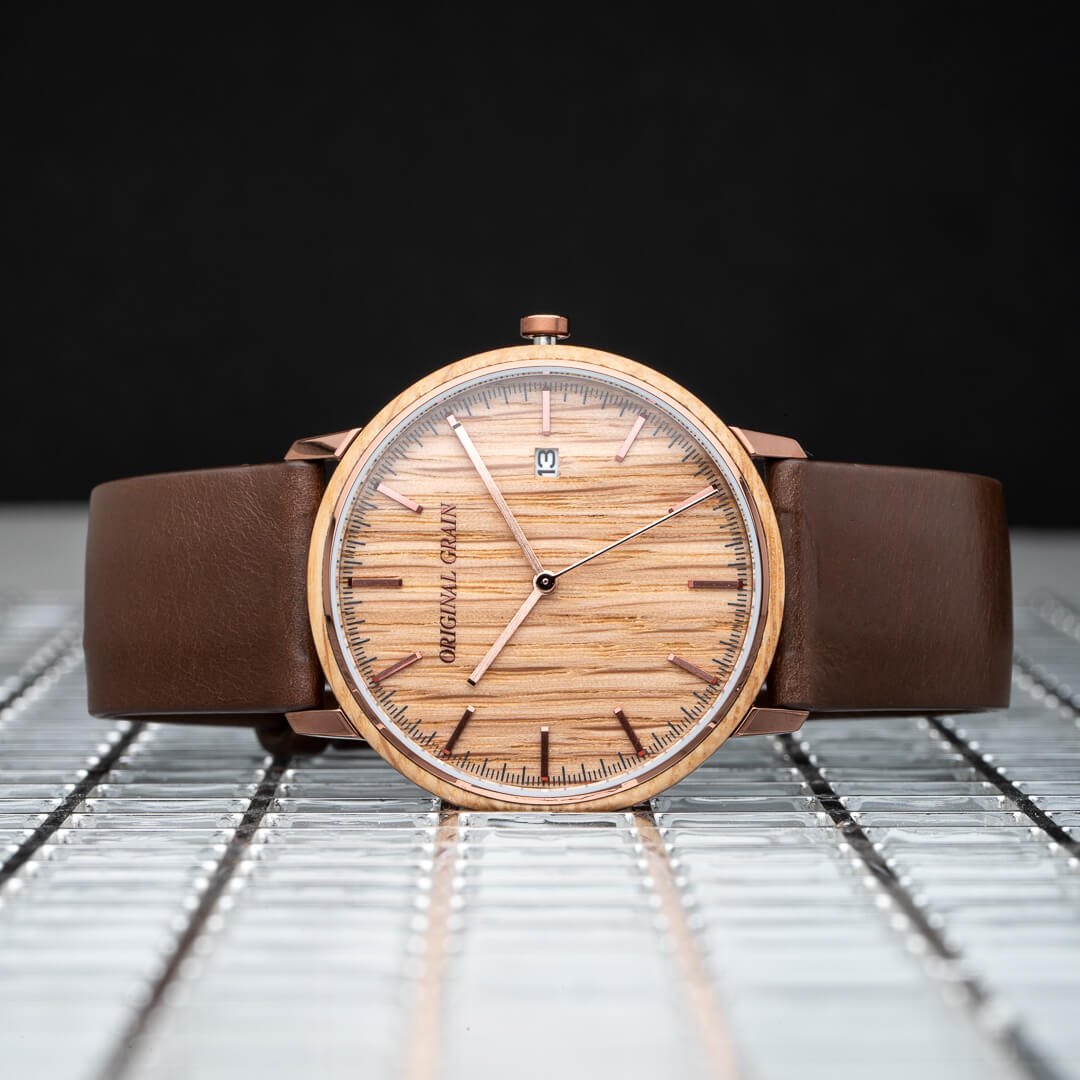 Whiskey Espresso Modern Minimal 40mm