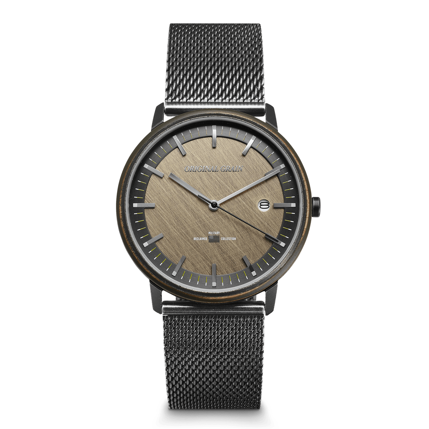 Military Stonewashed Modern Minimal 40mm