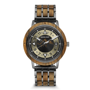 Andes Palo Santo Gunmetal Mountain Range 43mm