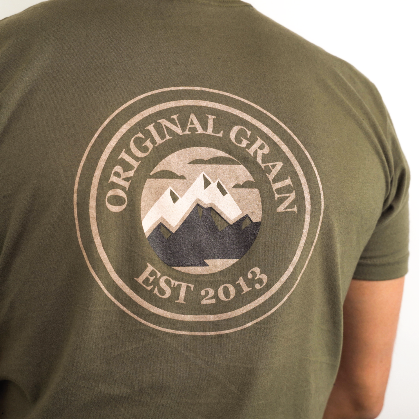 Olive Original Grain T-Shirt