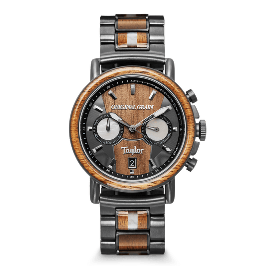 Taylor Gitarren Koa Gunmetal Chrono 44mm