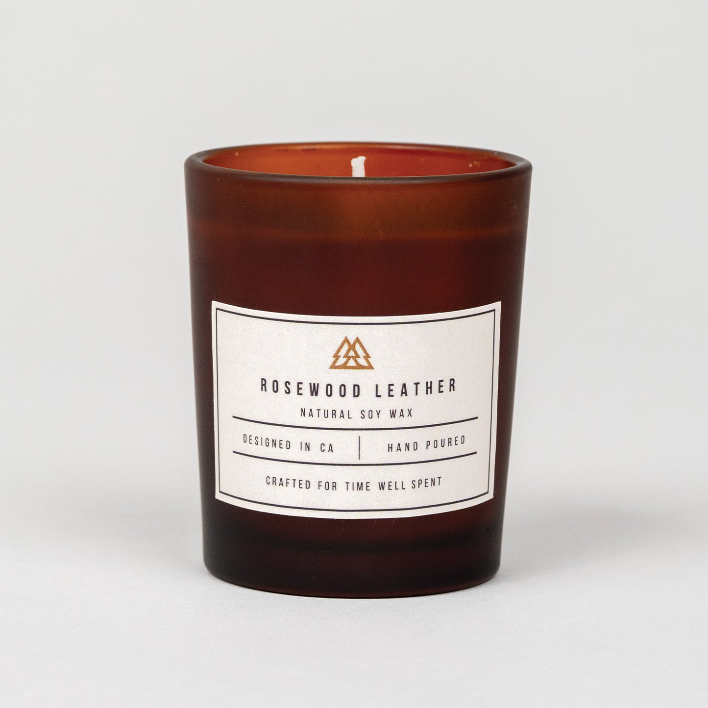 Rosewood Leather Candle