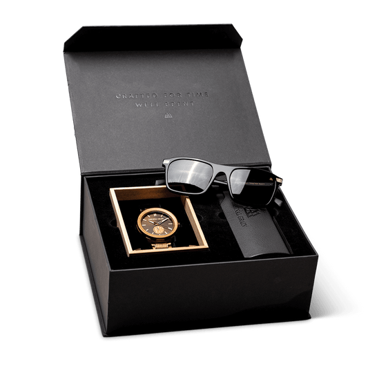 Whiskey Barrel 46mm + Whiskey Black Sunglass Gift Kit