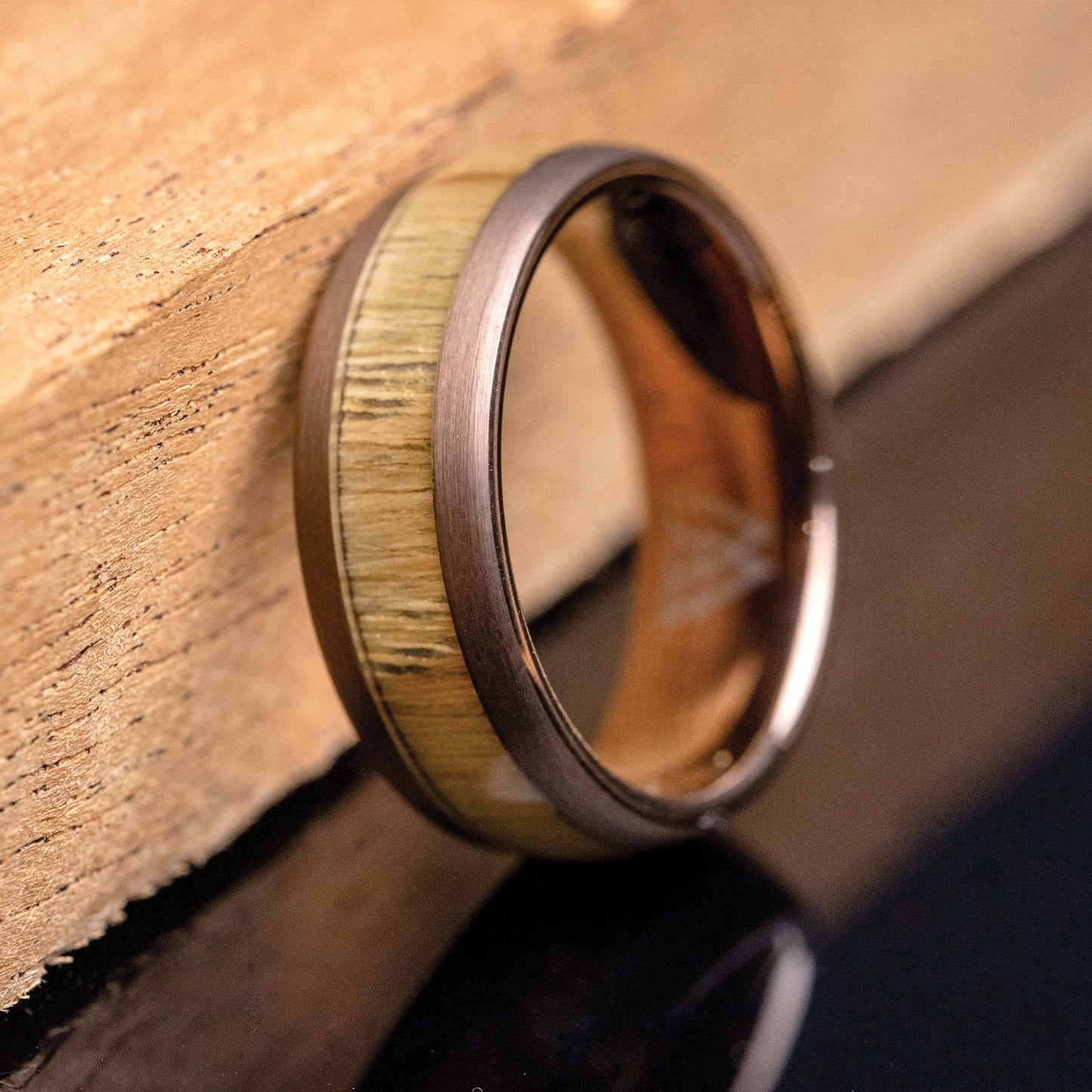 Whiskey Espresso Single Barrel Ring