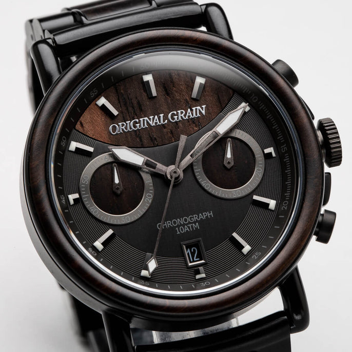 Cadran de montre Blackwood Chrono 44 mm par Original Grain