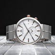Walnut Silver Sport MNML 43mm side view by Original Grain